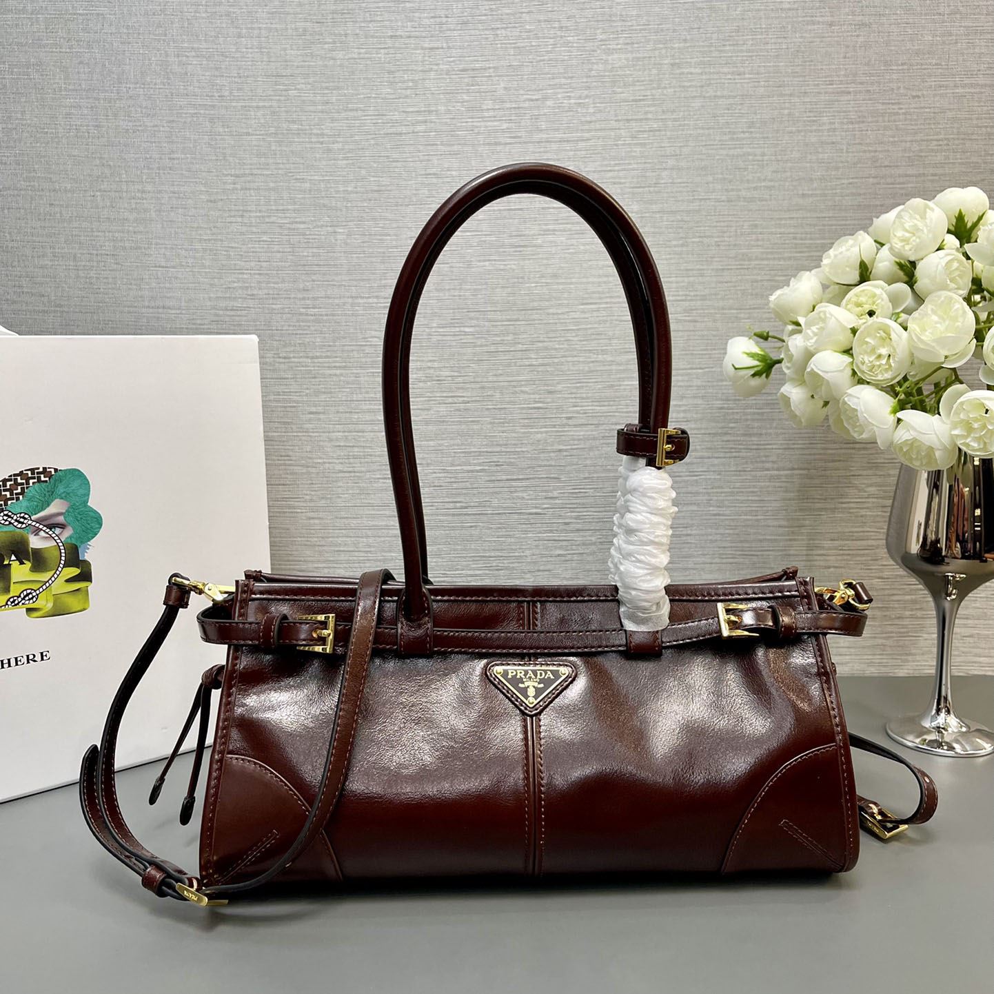 Pra*a top handle bags
